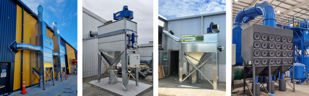 Egmont Air Cartridge Dust Collectors, and Fibreglass Dust Collectors, for the manufacturing industry New Zealand