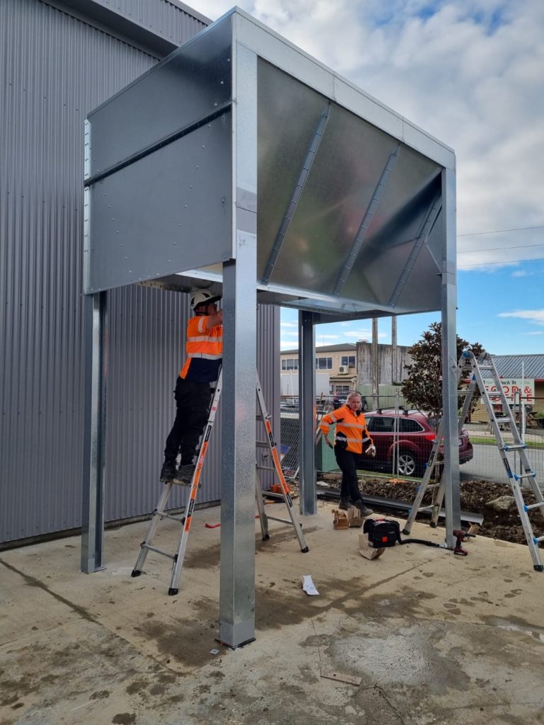 Egmont Air team on an installation